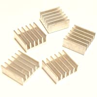 Easycargo 10 unidades de 15 mm disipador de calor 15 x 15 x 6-5 mm + 3M 8810 preaplicado cinta adhesiva conductora…
